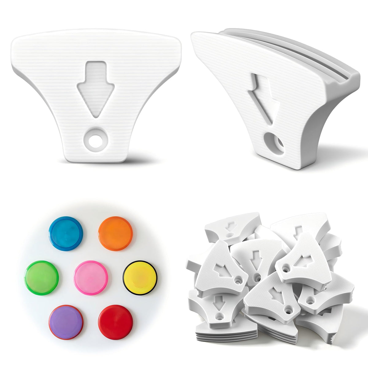 Ceoighe 20-pack disc golf hanger wall mount setup showing a clean, damage-free display.