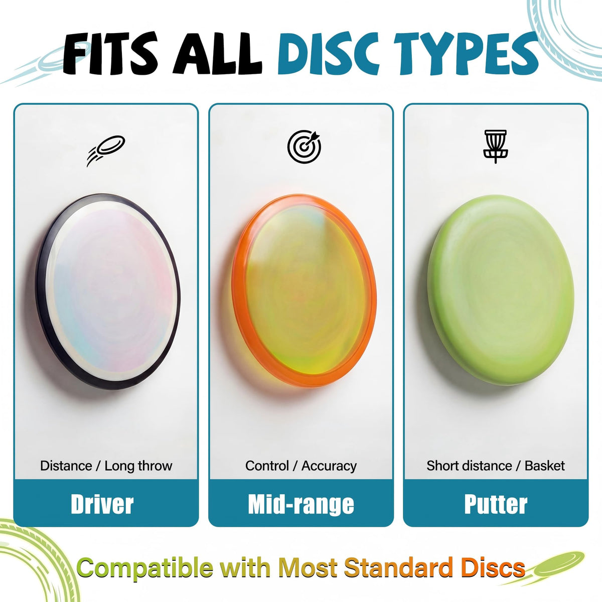 Ceoighe floating display effect presents discs with a slim, uncluttered look.