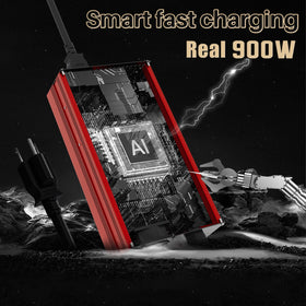 CETIHIO 900W smart charger interior view highlighting power and protections