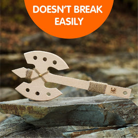 CG HOME play axes outdoors for kids 8+, sturdy natural wood.