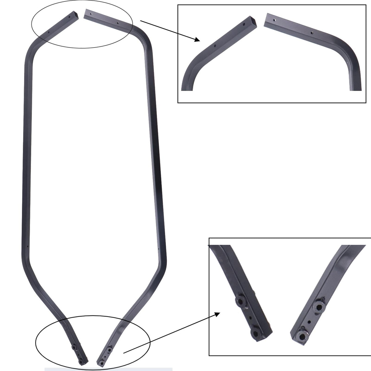 Chamixx strut mounting shown from side view, emphasizing sturdy connection.