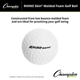 Champion Sports Rhino Skin 1.68-inch diameter ball suitable for varied activities.