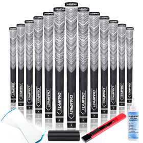 CHAMPKEY Advanced Hybrid Grips 13-pack front view with enhanced all-weather traction for consistent swings.