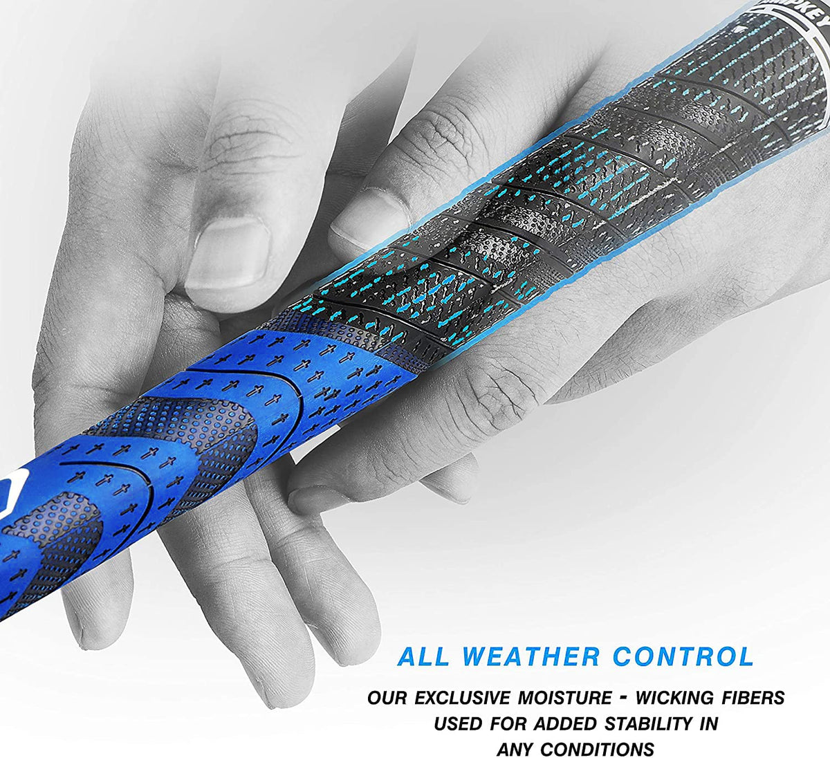 CHAMPKEY brushed cotton thread technology close-up highlights moisture-wicking stability.
