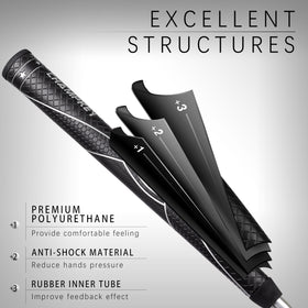 CHAMPKEY grip texture detail highlighting cross-shaped back surface for feel.