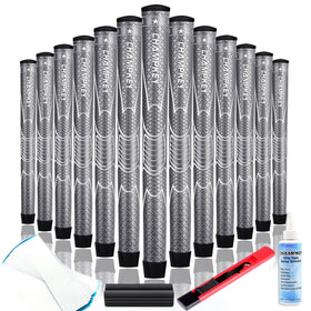 CHAMPKEY comfortable polyurethane golf grips outer texture closeup for enhanced grip feel.