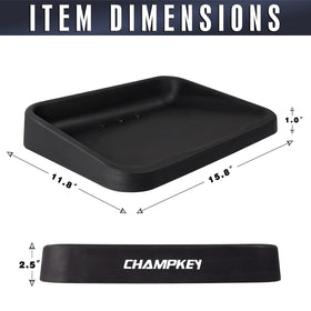 CHAMPKEY tray drainage holes keep surface dry and clean during sessions.