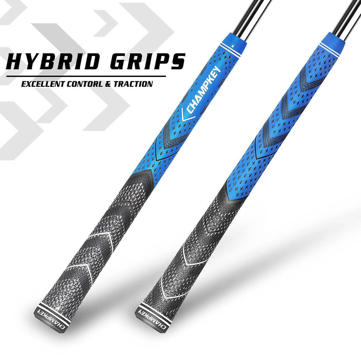 CHAMPKEY golf grips 13-pack cross cotton thread tech for durability and stability