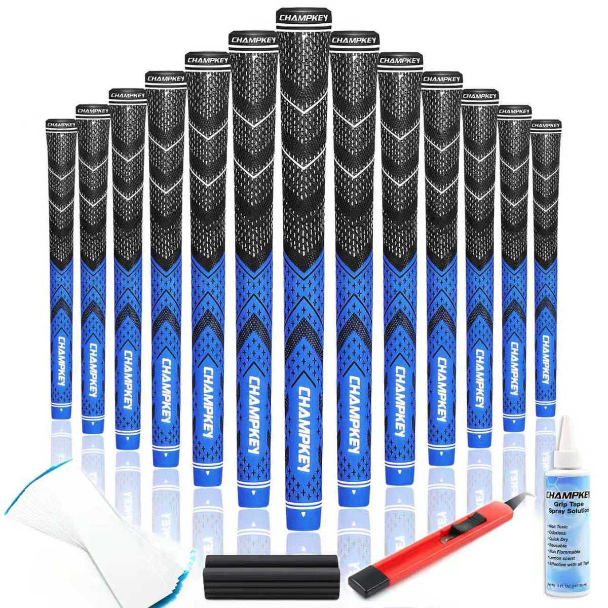 CHAMPKEY golf grips 13-pack package contents for quick installation and setup