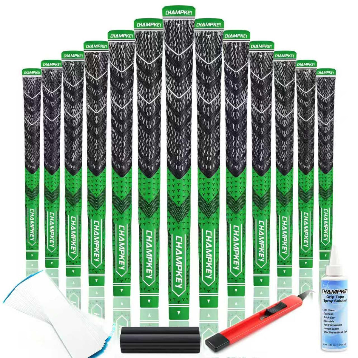 CHAMPKEY Half Cord Grips kit pack-shot enhances grip stability in all conditions.