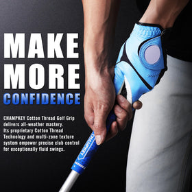 CHAMPKEY Half Cord Grips taper profile promotes lighter grip pressure for smoother tempo.