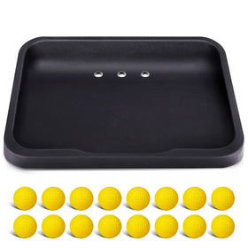 CHAMPKEY heavy duty rubber golf ball tray for durable indoor practice.