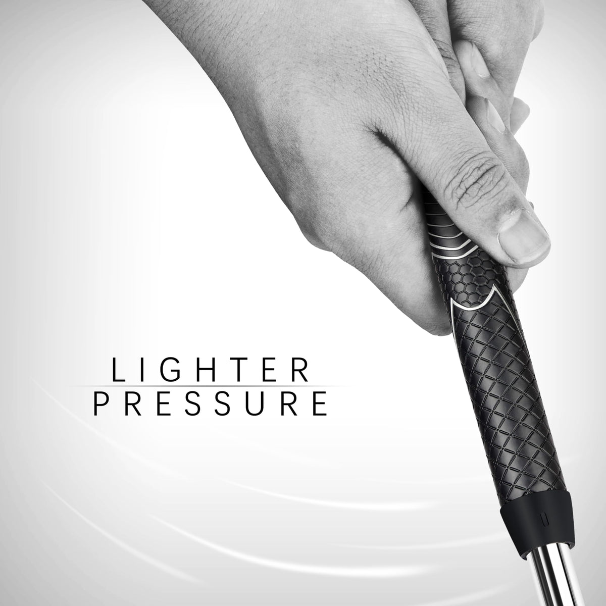 CHAMPKEY oversize grip set provides comfortable hold for hands of all sizes.