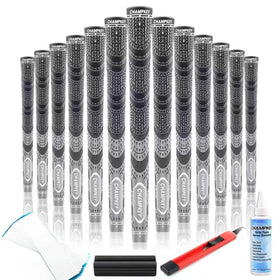 CHAMPKEY Premium Hybrid Golf Grips 13-pack for durable, all-weather traction and control.