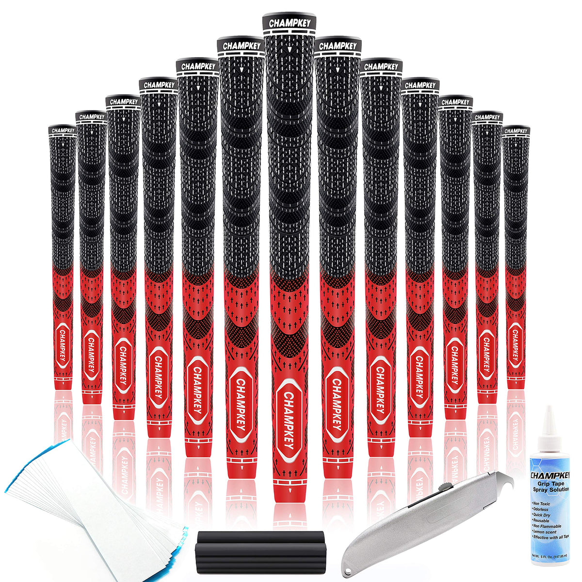 CHAMPKEY Premium Hybrid Grips 13-pack overview for all-weather performance