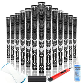 CHAMPKEY premium hybrid grips 13-pack on display for all-weather traction.