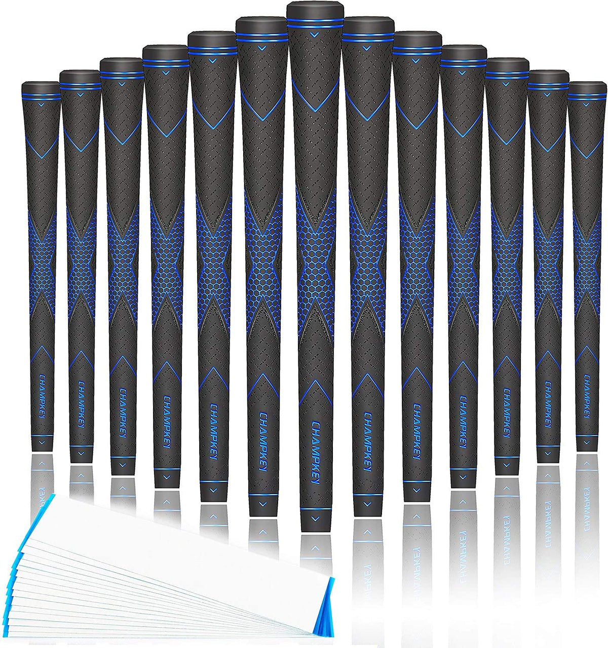 CHAMPKEY premium grip front view highlighting traction for confident swings