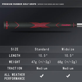 Patented CHAMPKEY design emphasizes traction and consistent performance