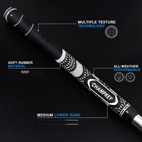 CHAMPKEY putter grip attached for smoother, more controlled putting strokes.