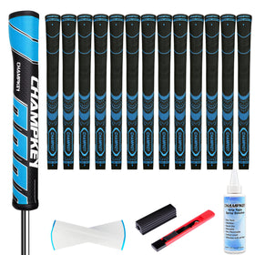 CHAMPKEY soft rubber golf grips 13-pack blue for all-weather stability