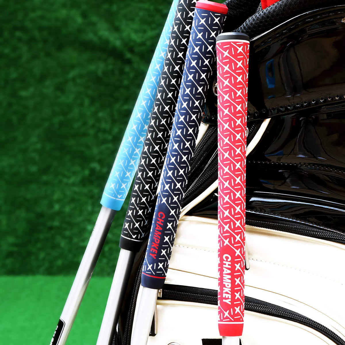 CHAMPKEY textured grip surfaces highlight X-shaped texture for traction.