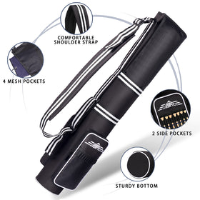 Champkey USA golf carry bag folded for compact storage after a round