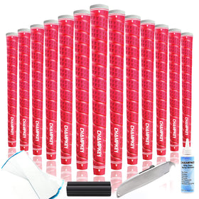 CHAMPKEY Wrap-Y 13-pack front view shows red grips with strong traction for control.