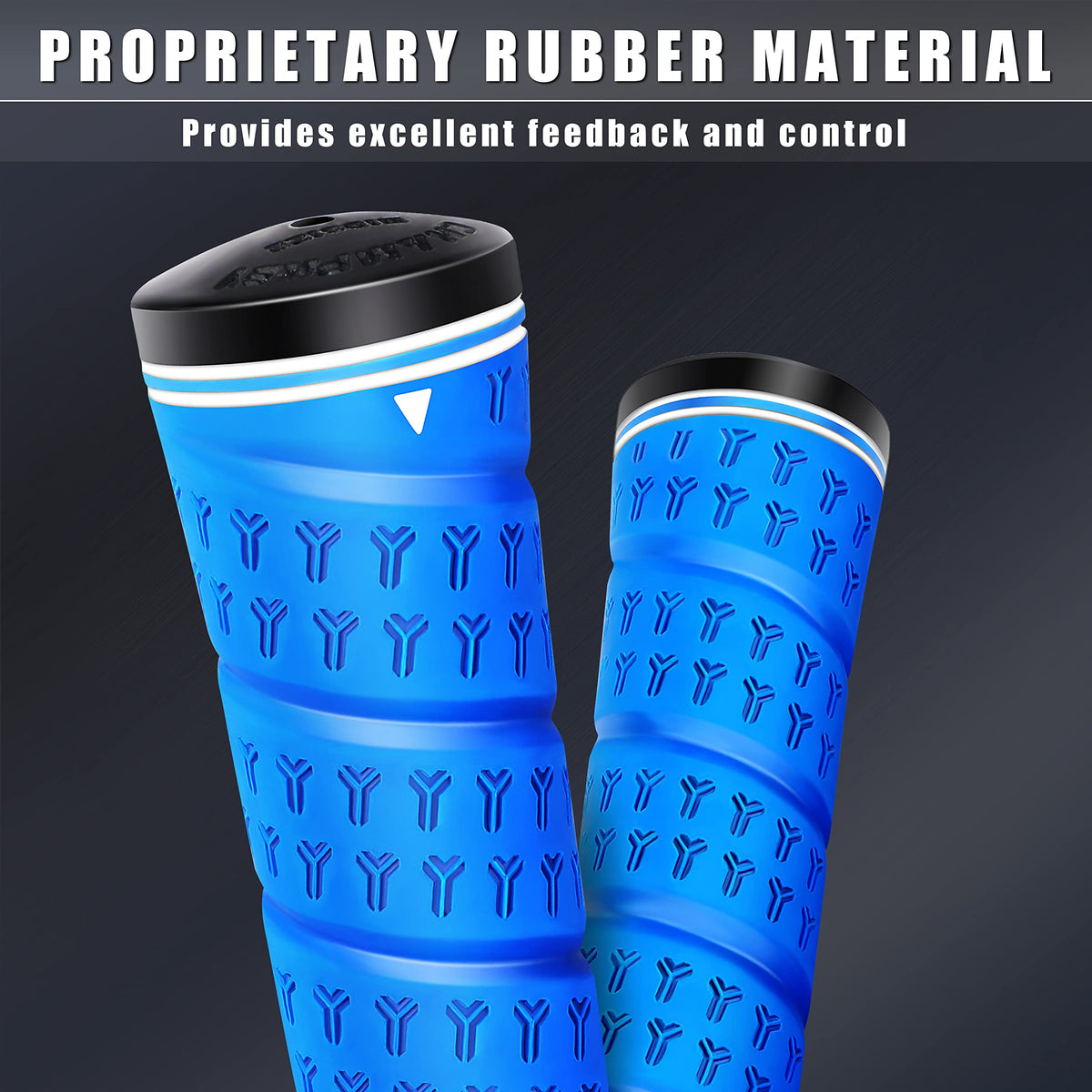Tapered profile demonstrates lighter grip pressure for smoother swings.