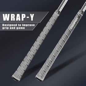 CHAMPKEY Wrap-Y grips with adhesive-back design for quick, secure installation.