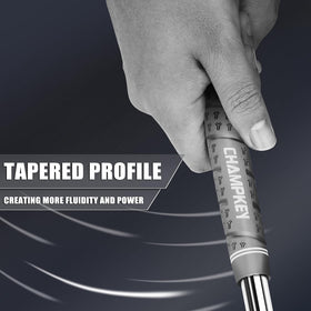 CHAMPKEY Wrap-Y grip in mid-size gray delivers all-weather performance.