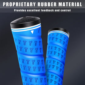 CHAMPKEY Wrap-Y tapered profile reduces grip tension for smoother swings