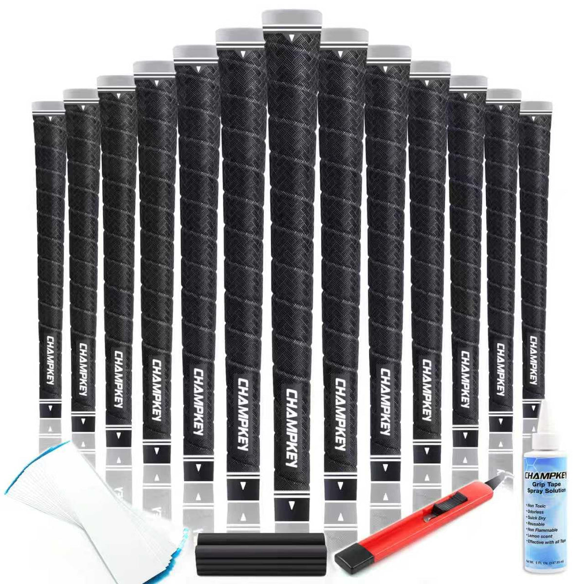 CHAMPKEY X-WEAVE 13-pack overview showing a versatile grip upgrade for all players