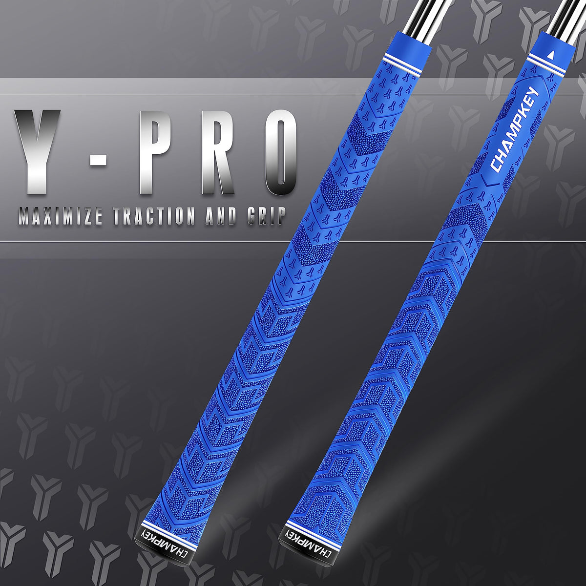 CHAMPKEY Y-PRO pebble texture grips for maximum traction in wet conditions