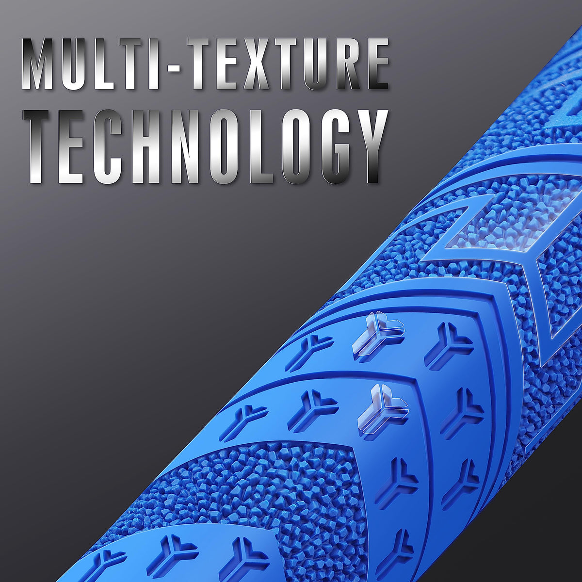 Tapered profile of CHAMPKEY Y-PRO grip reduces tension during swing