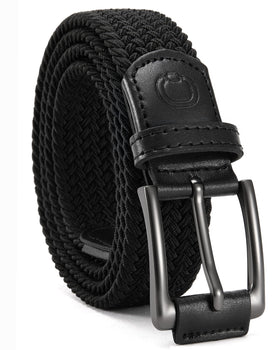 CHAOREN men's stretch belt with angle buckle for smart casual outfits.