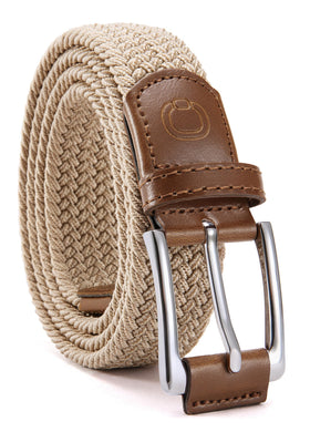 CHAOREN mens stretch belt buckle close showing durable hardware for secure wear