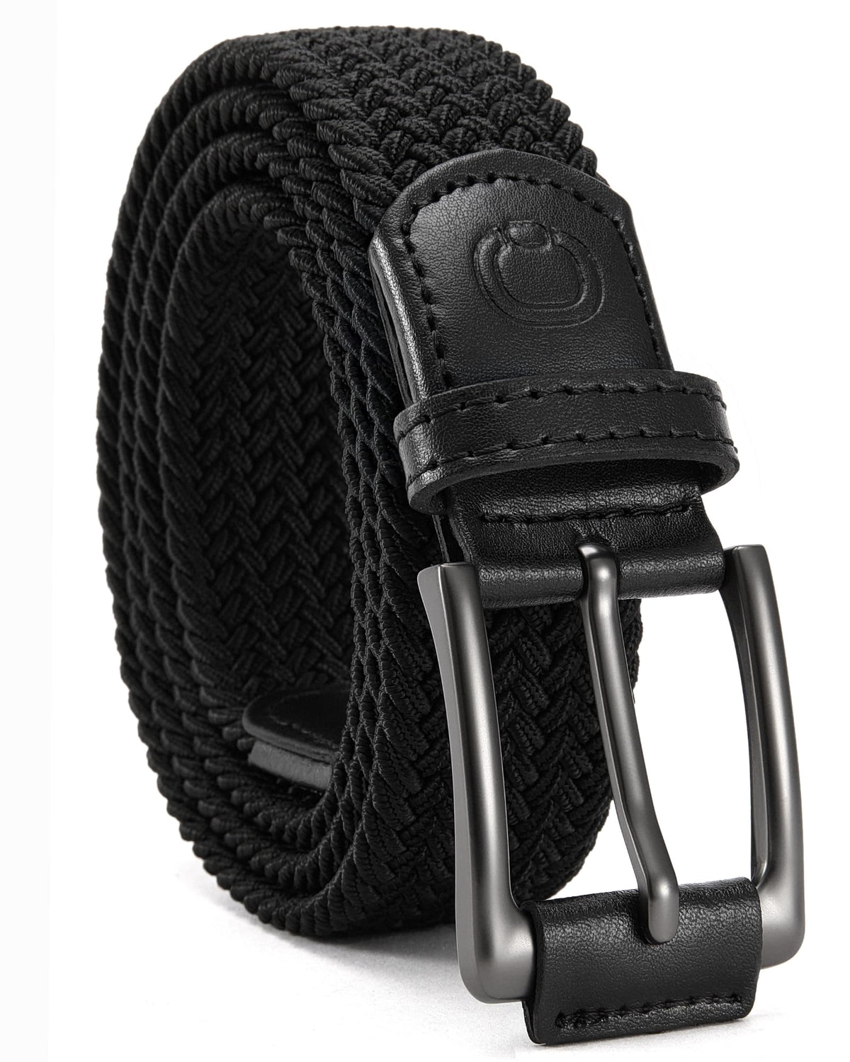 CHAOREN Mens Stretch Belt close-up texture showing elastic weave for daily comfort