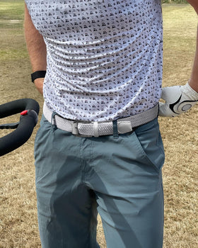 CHAOREN stretch belt with metal reinforced buckle for durable performance