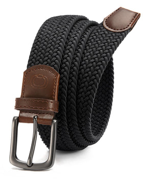 CHAOREN Stretch Belt braided elastic close-up showing durable weave for flexible comfort.