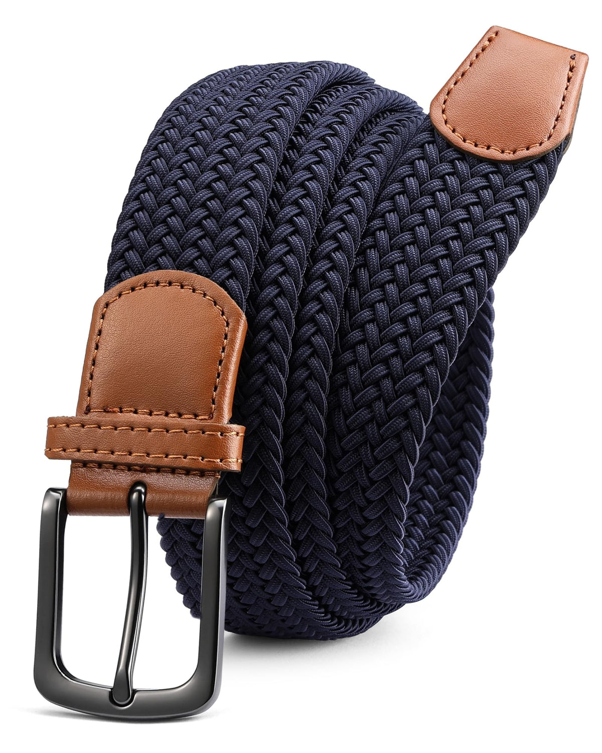 CHAOREN stretch belt with braided elastic for men, flexible fit for golf pants and casual wear.