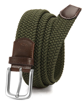 CHAOREN Stretch Belt for men with elastic weave and golf-ready versatility.