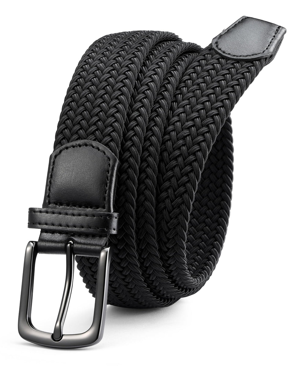 CHAOREN Stretch Belt close-up texture, premium braid and high gloss for style