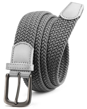 CHAOREN Stretch Mens Belt braided texture close-up highlighting premium weave for durable style