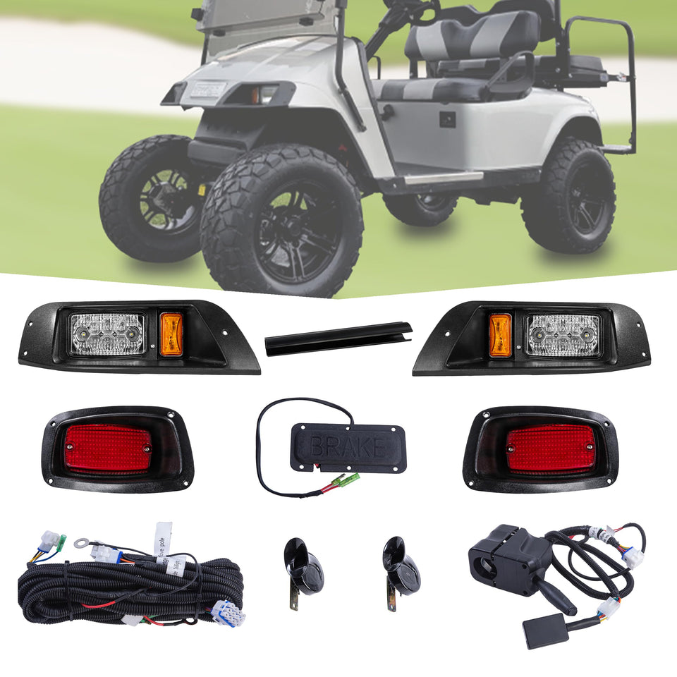 Charm and Heritage EZGO TXT LED headlights enhance night visibility