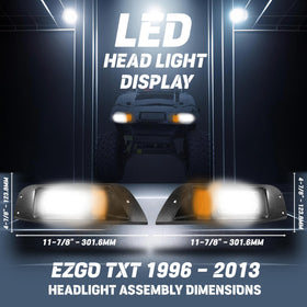 Charm and Heritage EZGO TXT LED turn signals provide clear signaling