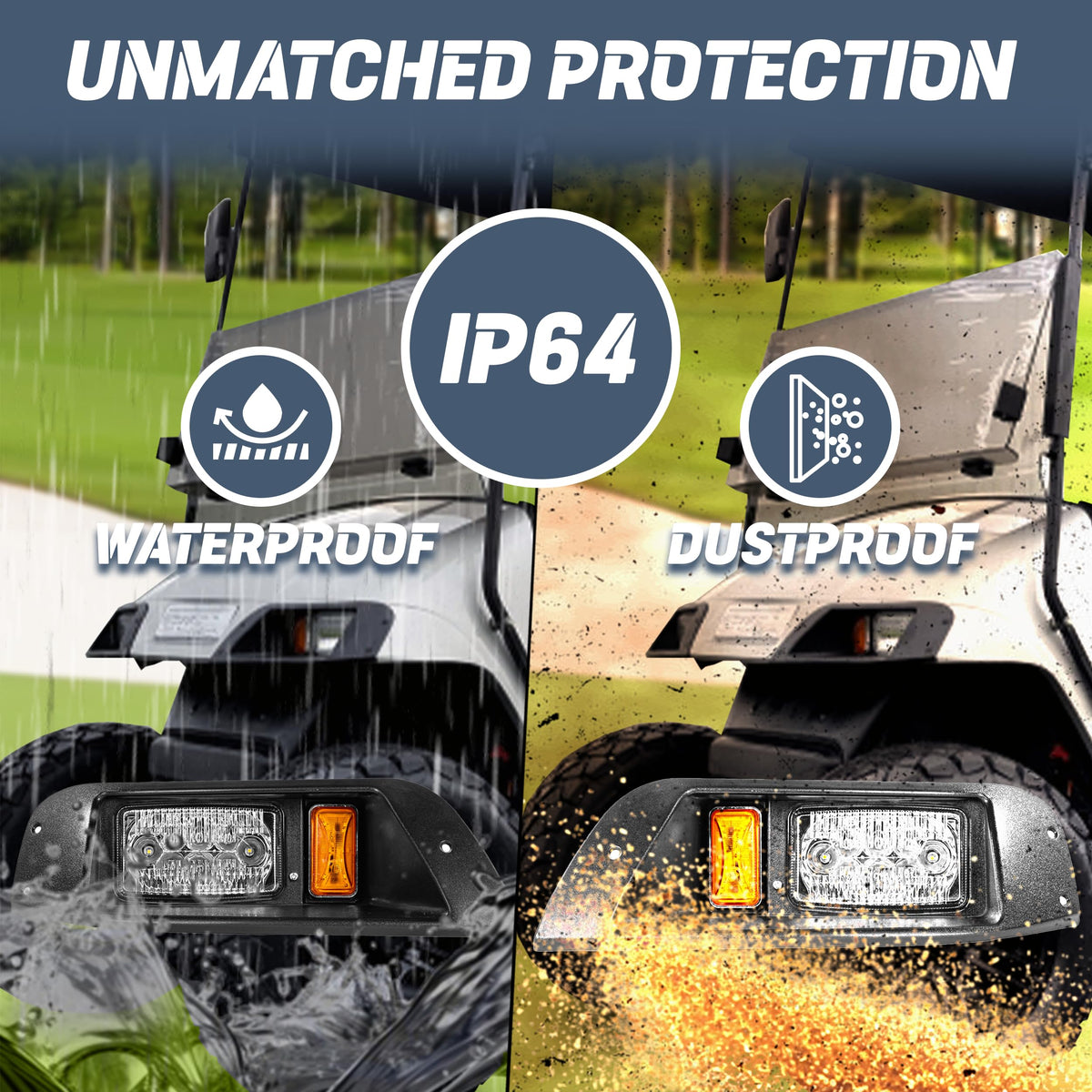 Charm and Heritage EZGO TXT night visibility with energy-efficient LEDs