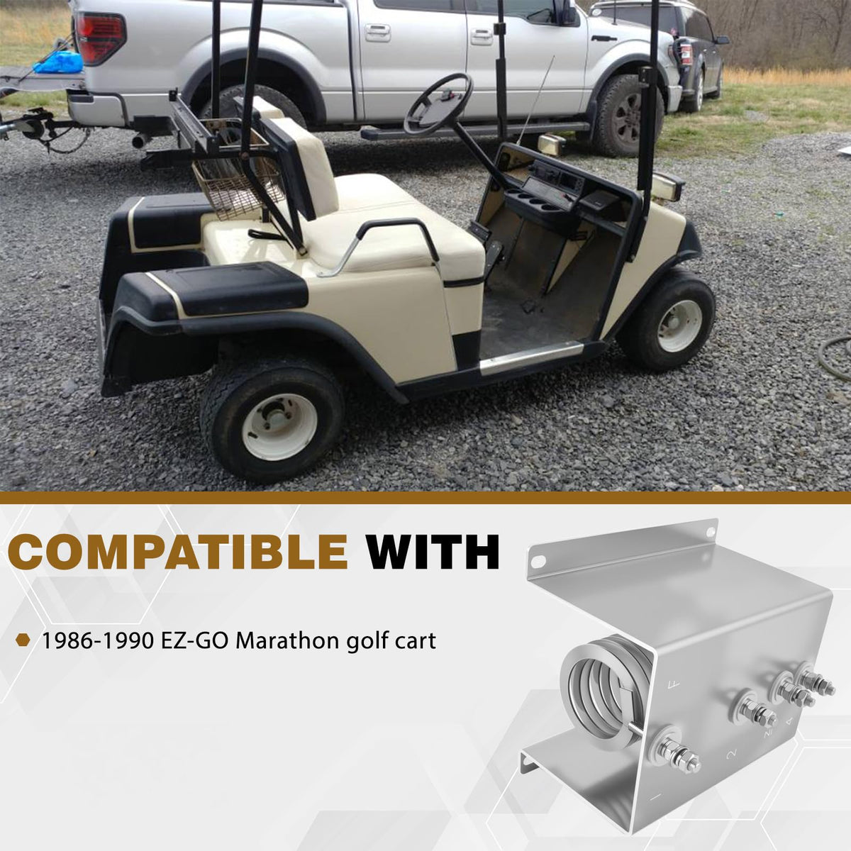 Charouse 28197G01-compatible resistor supports smooth power flow in vintage EZ-GO carts.