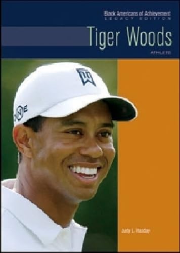 Chelsea House Publications Tiger Woods hardcover cover, vibrant images for fans and learners