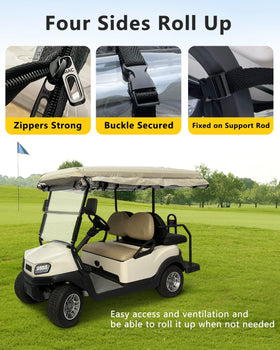 CHENGWEI 600D oxford fabric golf cart cover provides waterproofing and UV protection