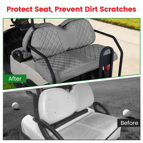 CHENGWEI backrest cover with diamond stitch protects worn areas.